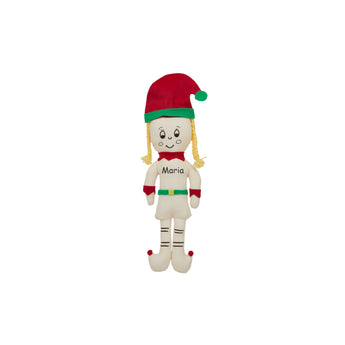 My Little Thieves Personalized Christmas Elf Girl Plushie | Custom Holiday Toy