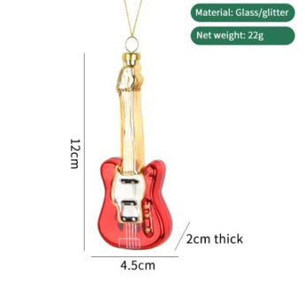 My Little Thieves Personalized Christmas Guitar Ornament