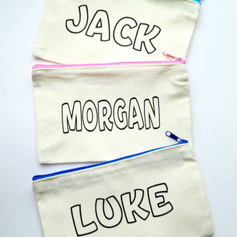 My Little Thieves Personalized Diy Pencil Pouch & Markers Perfect Party Favors | Party Favors