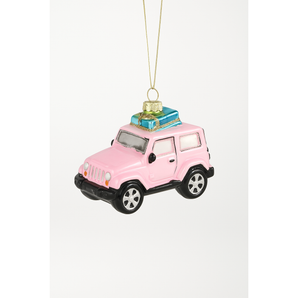 My Little Thieves Personalized Pink Car Holiday Ornament