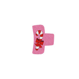 My Little Thieves Pink Red Cane Hair Clip | Kids Festive