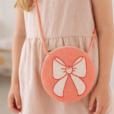 My Little Thieves Pink White Round Beaded Bag | Girls Fashion Accessory