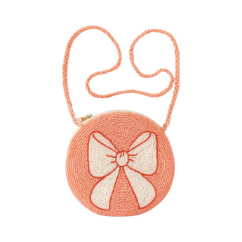 My Little Thieves Pink White Round Beaded Bag | Girls Fashion Accessory