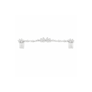 My Little Thieves Crystal Leaf Double Comb Silver | Kids Accessory - My Little Thieves