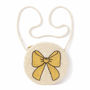 My Little Thieves Silver Gold Round Beaded Bag | Girls Fashion Accessory