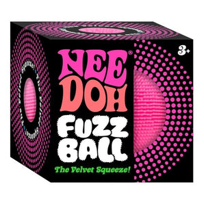 NEEDOH Fuzz Ball Velvet Squeeze Pink