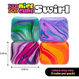 NEEDOH Nice Cube Swirl Super Squeeze! Orange/Pink/Yellow
