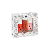 Nailmatic Kids Amazing Trip Set | 2 Nail Polishes + 1 Lip Gloss Gift