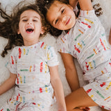 Nohm Alwan Short Sleeve Pyjama | Kids Colourful Sleepwear