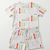 Nohm Alwan Short Sleeve Pyjama | Kids Colourful Sleepwear