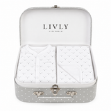 LIVLY Mini Sleeping Wink Footie & Blanket Baby Gift Set