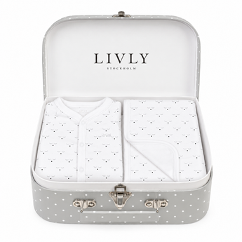 LIVLY Mini Sleeping Wink Footie & Blanket Baby Gift Set