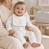 LIVLY Flying Elephants Footie & Bib Baby Gift Set