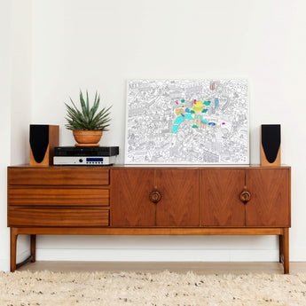 Omy Eco-Friendly Giant Kids' Coloring Poster -100 x 70