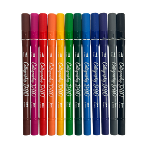 Calligraphy Duo: Double-Ended Markers (Set of 12)