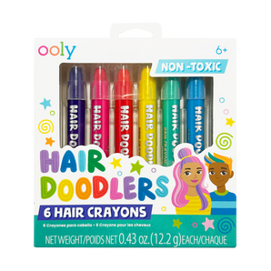 Hair Doodlers: Hair Crayons (Set of 6) - Hair Paint