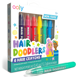 Hair Doodlers: Hair Crayons (Set of 6) - Hair Paint