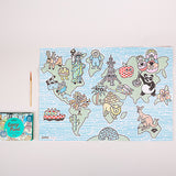 Omy Crazy Paint Kawaii & Atlas Ready To Paint Posters For Kids | Activity Books