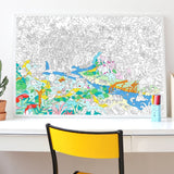 Omy Eco-Friendly Giant Kids' Coloring Poster -100 x 70
