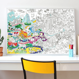 Omy Eco-Friendly Giant Kids' Coloring Poster -100 x 70