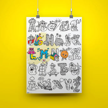 Omy Eco-Friendly Giant Kids' Coloring Poster -100 x 70