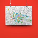 Omy Eco-Friendly Giant Kids' Coloring Poster -100 x 70