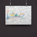 Omy Eco-Friendly Giant Kids' Coloring Poster -100 x 70