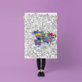 Omy Eco-Friendly Giant Kids' Coloring Poster -100 x 70