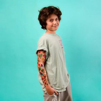 Omy Kids' Temporary Tattoos | Fun Dinosaur & Glow In The Dark Designs