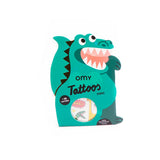 Omy Kids' Temporary Tattoos | Fun Dinosaur & Glow In The Dark Designs