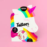 Omy Kids' Temporary Tattoos | Fun Dinosaur & Glow In The Dark Designs