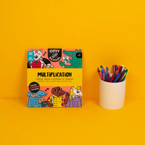 Omy School Educational Activity Books for Kids - Mythology & Multiplication