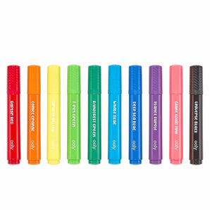 Ooly Big Bright Brush Markers Set Of 10