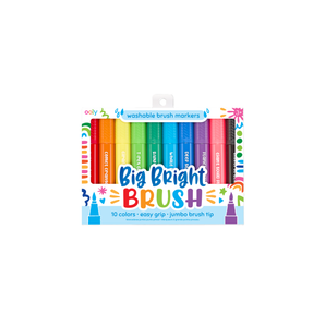 Ooly Big Bright Brush Markers Set Of 10