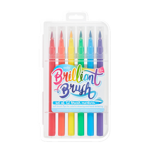 Ooly Brilliant Brush Markers Set Of 12