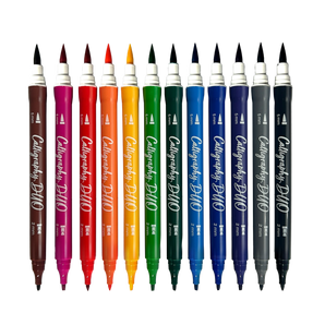 Ooly Calligraphy Duo: Double Ended Markers (Set Of 12)