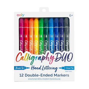Ooly Calligraphy Duo: Double Ended Markers (Set Of 12)