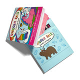 Ooly Unicorn Pals coloring book and jumbo crayons kit, featuring a blue box with a brown unicorn.