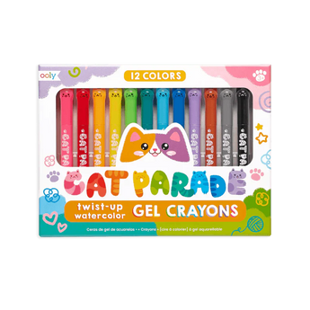 Ooly Cat Parade Watercolor Gel Crayons Set Of 12 | Arts&Crafts