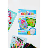 Ooly Foil Tastic art kit with colorful foil sheets, animal-themed art, and coloring pages.
