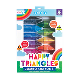 Ooly Happy Triangles Jumbo Crayons Set Of 12 | Arts&Crafts