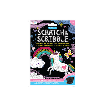 Ooly Mini Scratch & Scribble Art Kit, 7 Piece Activity Set