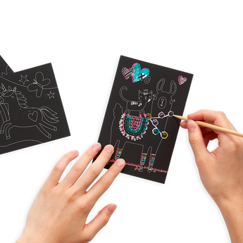 Ooly Mini Scratch & Scribble Art Kit, 7 Piece Activity Set