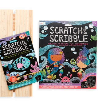 Ooly Mini Scratch & Scribble Art Kit, 7 Piece Activity Set