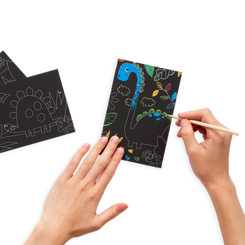 Ooly Mini Scratch & Scribble Art Kit, 7 Piece Activity Set