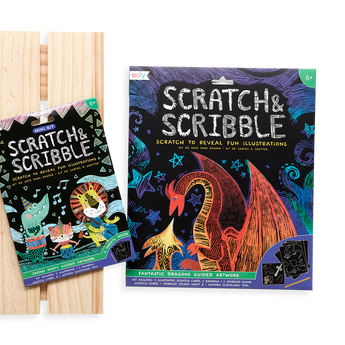 Ooly Mini Scratch & Scribble Art Kit, 7 Piece Activity Set