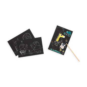 Ooly Mini Scratch & Scribble Art Kit, 7 Piece Activity Set