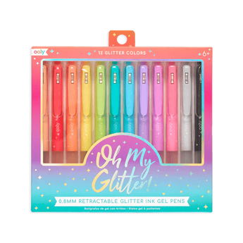 Ooly Oh My Glitter! Gel Pens Set Of 12 | Stationery