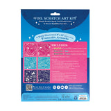 Ooly Scratch And Shine Foil Art Kit - Creative Activity Set