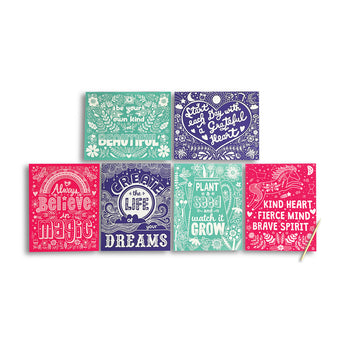 Ooly Scratch And Shine Foil Art Kit - Creative Activity Set